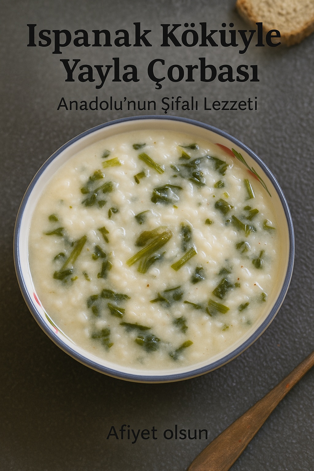 Ispanak köküyle yayla çorbası tarifi